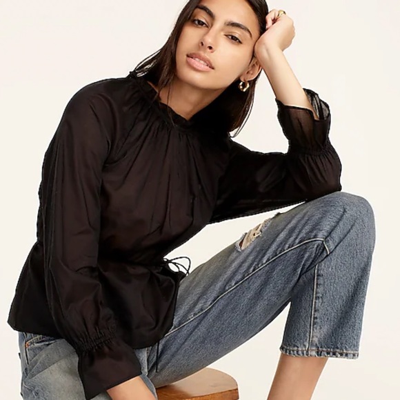 J.Crew Tie-waist top in organic cotton voile - Picture 6 of 6